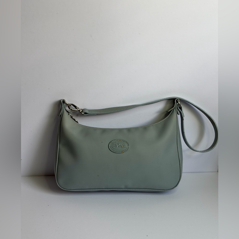 Longchamp Le Pliage Small Shoulder Bag in a Light Blue Color